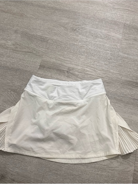 lululemon athletica Dresses & Skirts - lululemon athletica White Pleated Skater Skort
